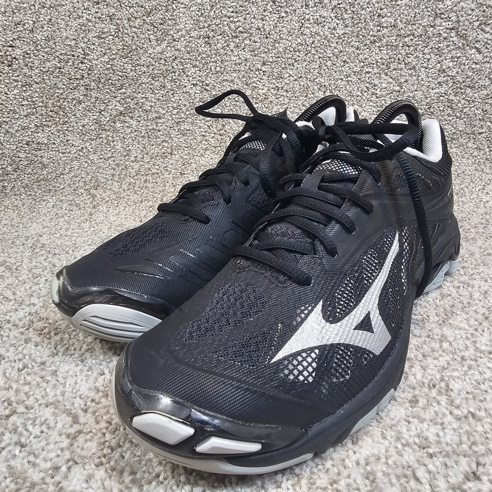 Mizuno Shoes Womens Size 10 Sneaker Wave Lightning Z4 Volleyball Black Athletic‎